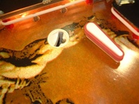 Image # 25716: War Kick-Out Hole 
(This playfield version has two kick-out holes.)