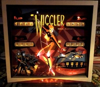Image # 53448: The Wiggler Illuminated Backglass 
(Serial number 2765.)