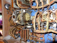 Image # 53452: The Wiggler Backbox 0-9 Unit 
(The 0-9 unit (match unit) is in the center and has a bell underneath. Its identifying tag is located on its other side. Serial number 2765.)