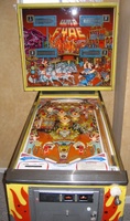 Image # 26853: Wild Fyre Cabinet - Front View 
(The spinning target shown in this image is not original to this game.)