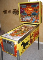 Image # 26854: Wild Fyre Cabinet - Right 
(The spinning target shown in this image is not original to this game.)