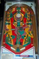Image # 33456: Wild Life Playfield 
(The spinning target on this game should have a 'lion' design.)