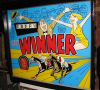 Image # 59770: Winner Backglass 
(Serial number 0192.)