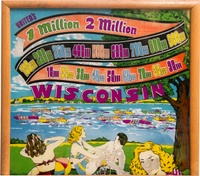 Image # 77425: Wisconsin Backglass - Rolldown Version 
(Serial number 3392.)