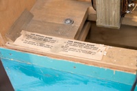 Image # 77437: Wisconsin Inside Backbox - Detail - Rolldown Version 
(Serial number 3392.)