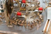 Image # 77442: Wisconsin Under Playfield - Detail - Rolldown Version 
(Serial number 3392.)