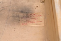 Image # 77452: Wisconsin Inside Cabinet - Detail - Rolldown Version 
(Serial number 3392.)