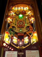 Image # 53645: Wishing Well Illuminated Playfield 
(The paper apron is an inaccurate reproduction of the original. )
