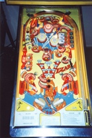 Image # 6465: Wizard! Playfield 
(Double Bonus insert is blue. Serial number 6259.)