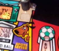 Image # 41192: World Cup Soccer Prototype - Playfield - Detail 
(This game is labeled 'Prototype 9'.)