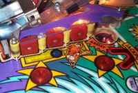 Image # 41193: World Cup Soccer Prototype - Playfield - Detail 
(This game is labeled 'Prototype 9'.)