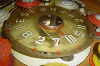 Image # 43254: World Fair Sample Game - Spin-Disc 
(The playfield area under this disc is white on this Sample game instead of red like in production games. Serial number 01009 S.)