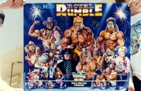 Image # 47607: WWF Royal Rumble Prototype Translite 
(Photographed in the Data East R&D Department.)