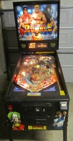 Image # 55211: WWF Royal Rumble Test Game - Illuminated Front View 
(Three T-A-G targets are missing. The serial number of this game was not recorded.)