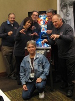 Image # 63297: Xenon Group Photo 
(Clockwise from left: Allan Reizman, Suzanne Ciani, Greg Kmiec, Tom Nieman, Paul Faris, and IPDB Editor Jay Stafford. Photographed at Chicago Expo 2013.)