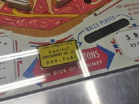 Image # 65630: Zig Zag Vintage Operator Label 
(This operator was located in Honolulu, Hawaii and is no longer in business.)