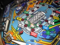 Image # 41460: Indianapolis 500 Sample Game - Blue Playfield 
(Serial number is 53326 100261.  Manufactured 6/16/95.)