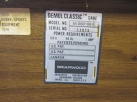 Image # 57214: Demolition Classic Manufacturer Plate 
(Serial number 11913.)