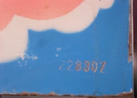 Image # 69265: Black Gold Cabinet - Serial Number 
(Serial number 228307.)