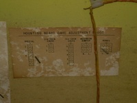 Image # 38549: Double-Up Game Adjustment Chart 
(Located in lower cabinet. Serial number 1010.)