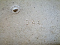 Image # 70849: Cherry Bell Cabinet - Serial Number 
(Serial number 044.)