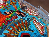 Image # 35879: Bram Stoker's Dracula Playfield - Plastic Covers Removed 
(This image allows for visual identification of parts otherwise obscured from view in a fully assembled playfield.)