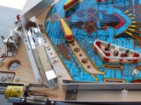 Image # 35886: Bram Stoker's Dracula Playfield - Card Holder Removed 
(This image allows for visual identification of parts otherwise obscured from view in a fully assembled playfield.)