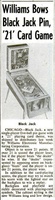 Image # 46406: Black Jack Billboard New Game Announcement 
(The Billboard, Nov-14-1960, page 64)