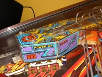 Image # 39500: Black Knight 2000 Early Production Playfield Plastics - Upper Playfield Lock 
(The serial number of this game was not supplied to us.)
