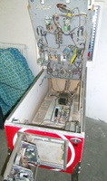 Image # 64448: Gun Men Inside Cabinet 
(This game has the modified playfield and a mechanical chime unit.)