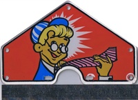 Image # 68711: Hockey Girl Playfield Plastic 
(From the game with serial number 619 22 18 5.)