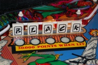 Image # 35867: Blackbelt Left Drop Target Bank 
(This is a regular production game.)