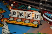 Image # 35868: Blackbelt Right Drop Target Bank 
(This is a regular production game.)