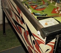 Image # 29339: Joker Engineering Prototype Cabinet - Left 
(The cabinet has no serial number. The Playfield underside has handwriting and the cabinet relays are hand-labeled.)