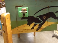 Image # 63551: Judy Coin Door 
(The green coin slide is not original to this game. Serial number 3993.)