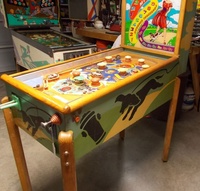 Image # 63550: Judy Cabinet - Right 
(The green coin slide is not original to this game. Serial number 3993.)