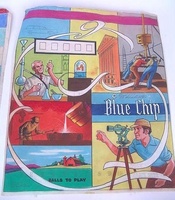 Image # 39828: Blue Chip Original Backglass Artwork 
(Artist is Lloyd Rognan.Pastels on paper.Dimensions 25 1/4 inches by 21 1/4 inches.From the Estate of Lloyd Rognan.)