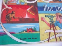 Image # 39830: Blue Chip Original Backglass Artwork - Detail 
(Artist is Lloyd Rognan.Pastels on paper.Full dimensions 25 1/4 inches by 21 1/4 inches.From the Estate of Lloyd Rognan.)
