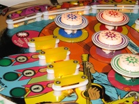 Image # 42327: Blue Note Sample Game - Upper Playfield 
(Serial number 01007 S.)
