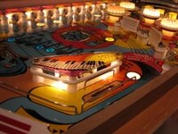 Image # 42326: Blue Note Sample Game - Illuminated Playfield 
(Serial number 01007 S.)
