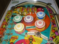 Image # 21366: Blue Note Upper Playfield 
(Serial number 02229.)