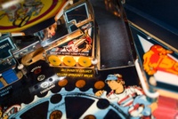 Image # 42553: BMX Early Production Playfield - Detail 
(Serial number EBMX1003.)