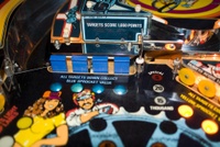 Image # 42554: BMX Early Production Playfield - Detail 
(Serial number EBMX1003.)