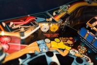 Image # 42555: BMX Early Production Playfield - Detail 
(Serial number EBMX1003.)