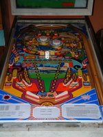 Image # 55868: Supersonic Early Production Playfield 
(Serial number 0003.)