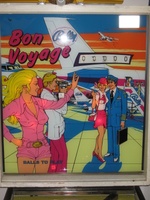 Image # 62163: Bon Voyage Early Production Backglass 
(Serial number 1041.)