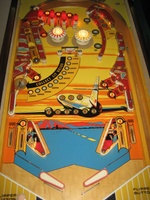 Image # 62166: Bon Voyage Early Production Playfield 
(Serial number 1041.)