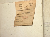 Image # 62176: Bon Voyage Early Production Inside Backbox - Detail 
(Serial number 1041.)