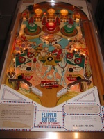 Image # 21542: Bonanza Illuminated Playfield 
(The standup targets are missing their plastic target faces.)