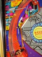 Image # 65540: World Defender Playfield - Detail 
(Serial number 6521.)